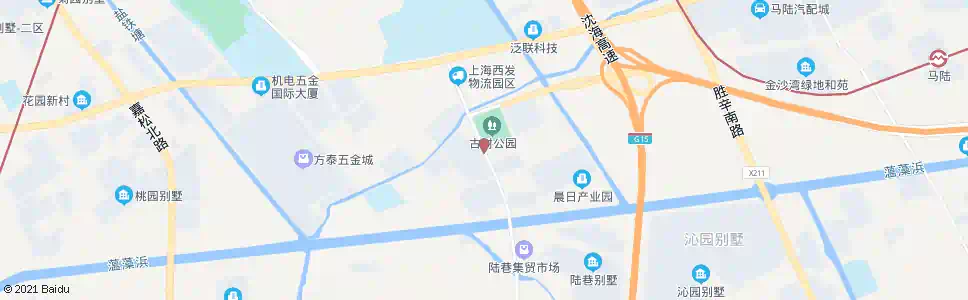 上海古银杏公园_公交站地图_上海公交_妙搜公交查询2025