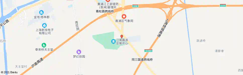上海外青松公路塘郁_公交站地图_上海公交_妙搜公交查询2025