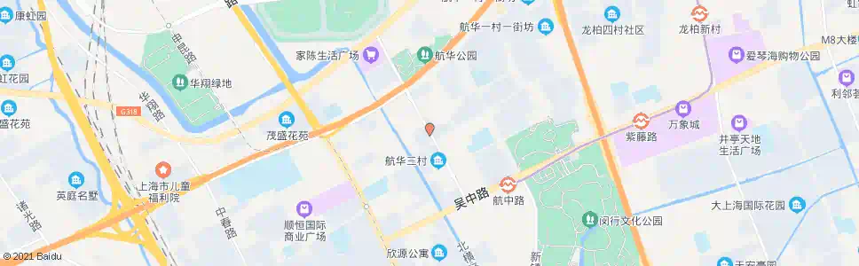 上海航新路_公交站地图_上海公交_妙搜公交查询2025