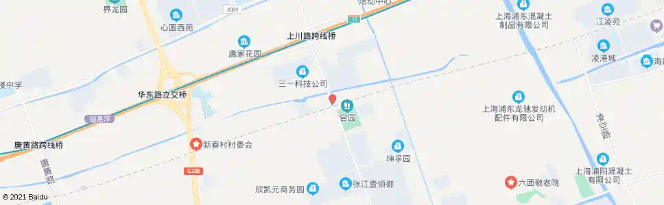 上海川展路川沙路_公交站地图_上海公交_妙搜公交查询2025