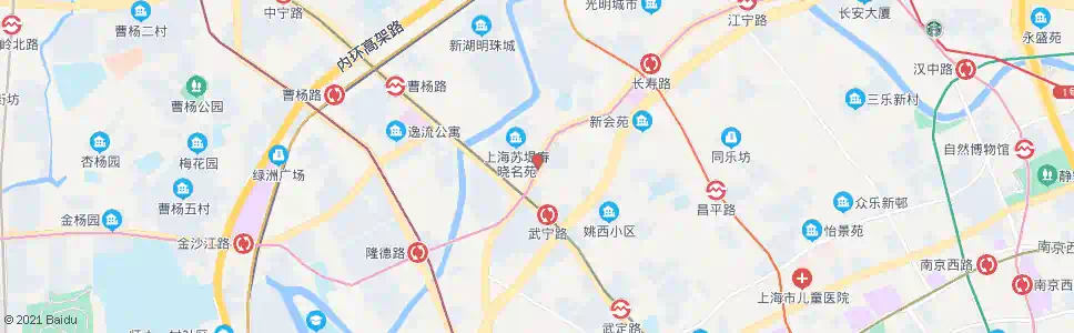 上海安远路长寿路_公交站地图_上海公交_妙搜公交查询2025
