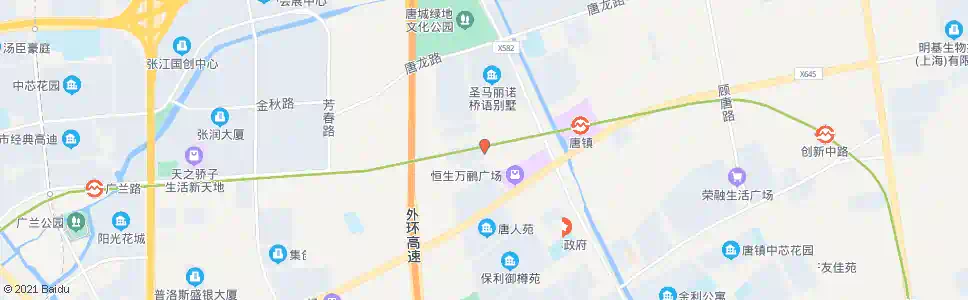 上海唐安路银樽路_公交站地图_上海公交_妙搜公交查询2025