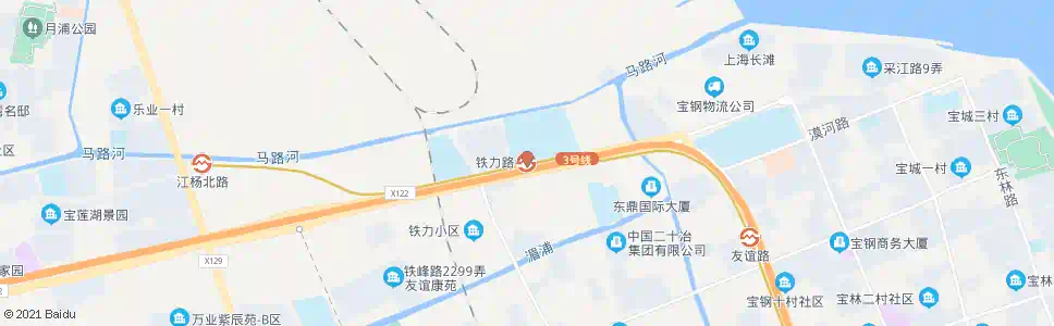 上海铁力路站_公交站地图_上海公交_妙搜公交查询2025