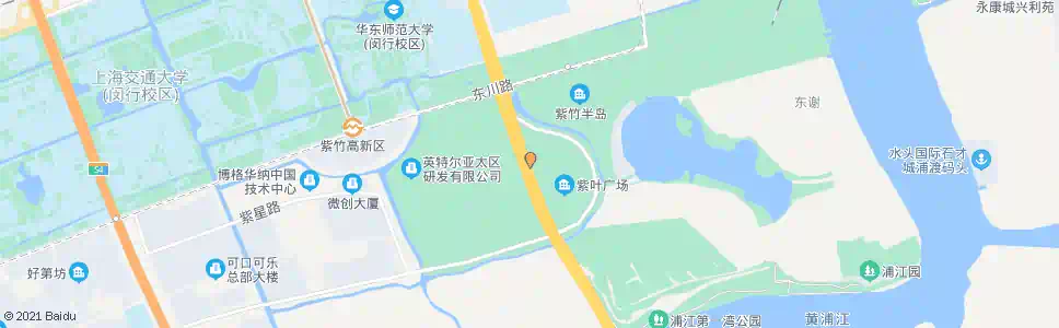 上海紫月路紫星路_公交站地图_上海公交_妙搜公交查询2025