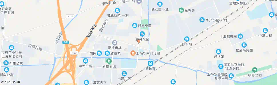 上海新育路新北街_公交站地图_上海公交_妙搜公交查询2025
