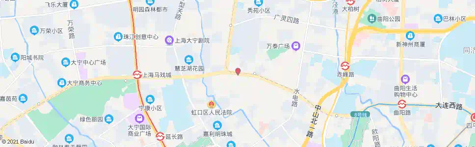 上海广中路广粵路_公交站地图_上海公交_妙搜公交查询2025