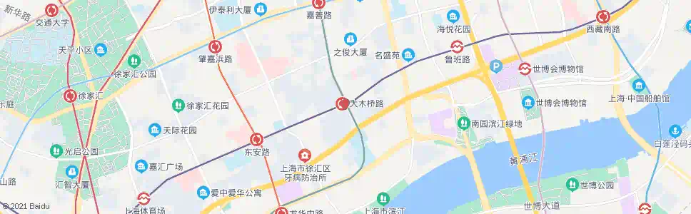 上海大木桥路站_公交站地图_上海公交_妙搜公交查询2025