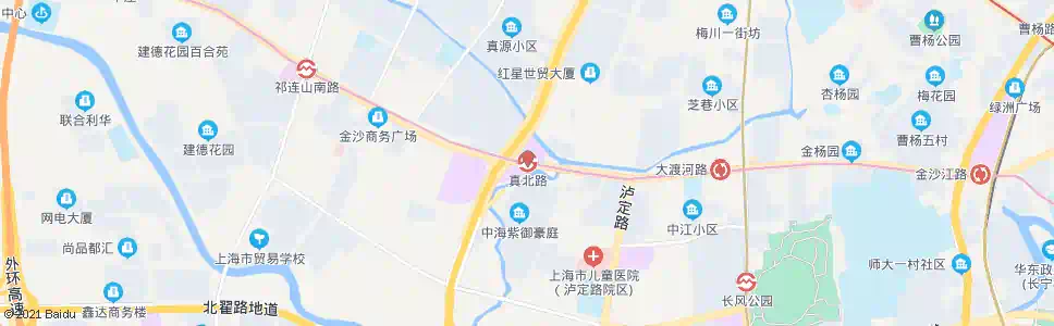 上海真北路真北支路_公交站地图_上海公交_妙搜公交查询2025