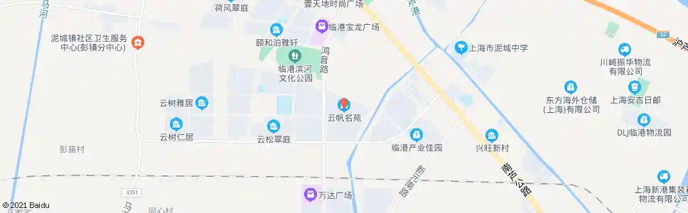 上海云帆苑_公交站地图_上海公交_妙搜公交查询2025
