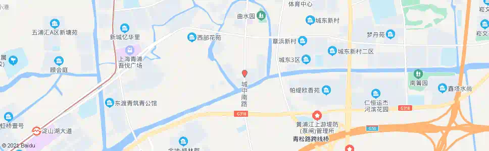 上海城中南路老朱青公路(青浦二中)_公交站地图_上海公交_妙搜公交查询2025