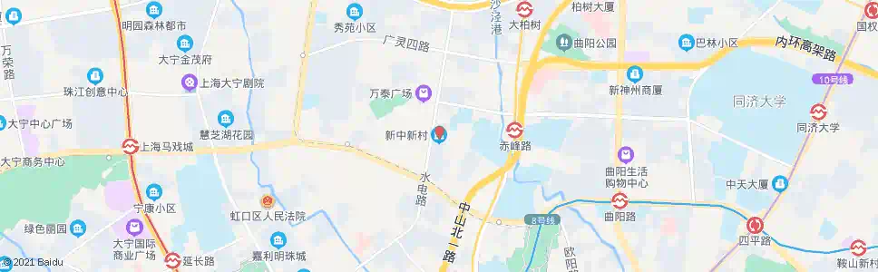 上海新中新村_公交站地图_上海公交_妙搜公交查询2025