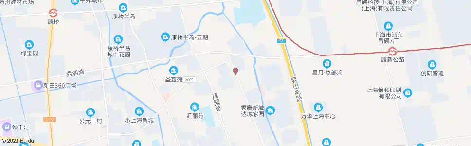 上海康达路康佳路_公交站地图_上海公交_妙搜公交查询2025
