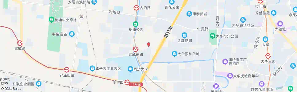 上海武威东路真北路_公交站地图_上海公交_妙搜公交查询2025