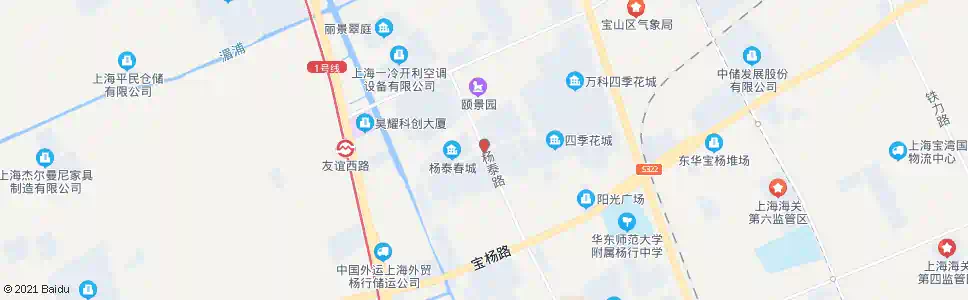 上海杨泰路镇泰路_公交站地图_上海公交_妙搜公交查询2025
