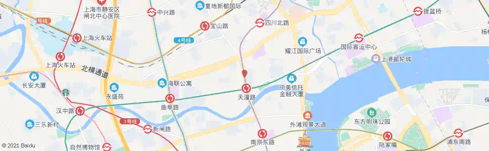 上海河南北路海宁路_公交站地图_上海公交_妙搜公交查询2025