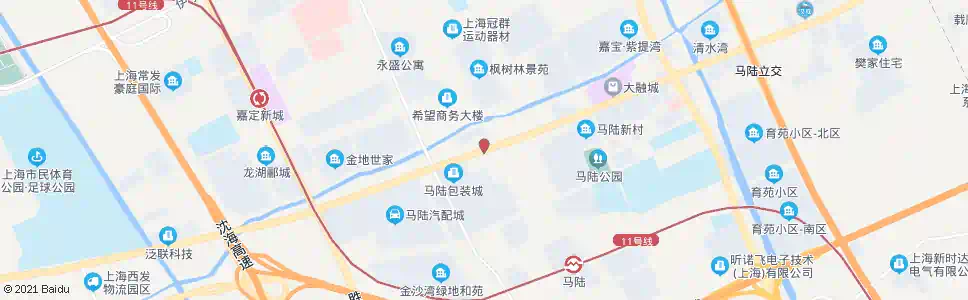 上海宝安公路永盛南路_公交站地图_上海公交_妙搜公交查询2025
