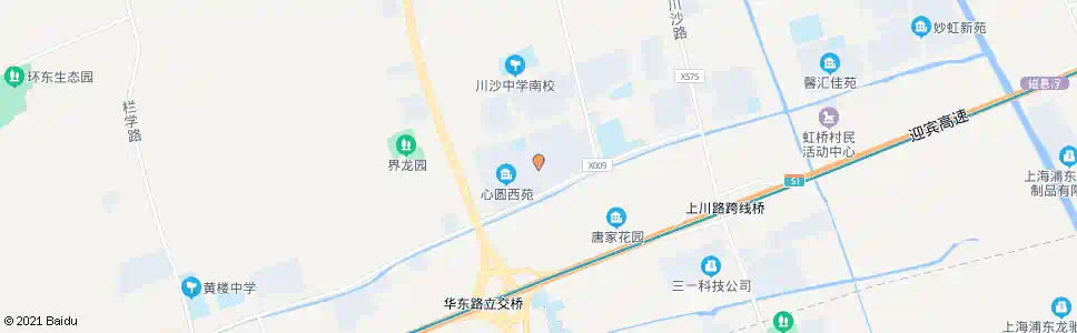上海华夏二路川周公路_公交站地图_上海公交_妙搜公交查询2025