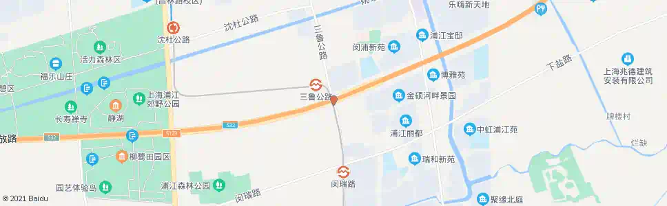 上海三鲁公路浦放路_公交站地图_上海公交_妙搜公交查询2025