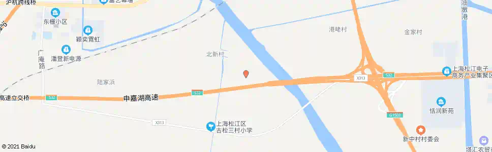 上海南新村部_公交站地图_上海公交_妙搜公交查询2025