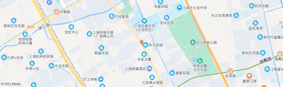 上海七莘路中谊路(招呼站)_公交站地图_上海公交_妙搜公交查询2025