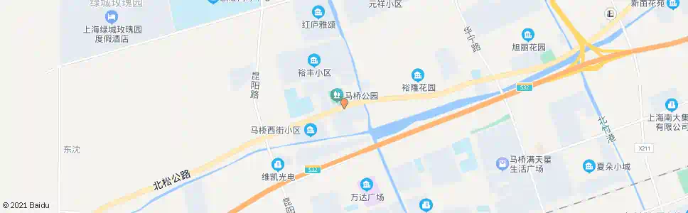 上海北松公路新街(马桥)_公交站地图_上海公交_妙搜公交查询2025