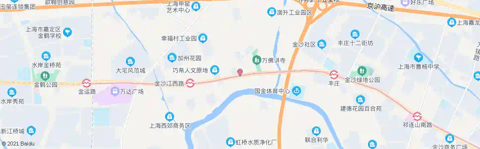 上海金沙江西路新福路_公交站地图_上海公交_妙搜公交查询2025