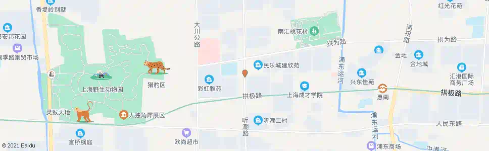 上海听潮路南汇二中_公交站地图_上海公交_妙搜公交查询2025