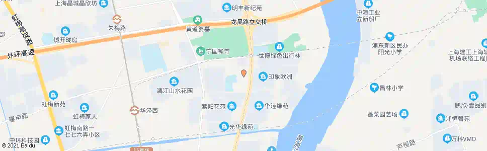 上海华泾镇政府_公交站地图_上海公交_妙搜公交查询2025