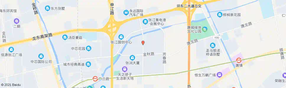 上海张东路金秋路_公交站地图_上海公交_妙搜公交查询2025