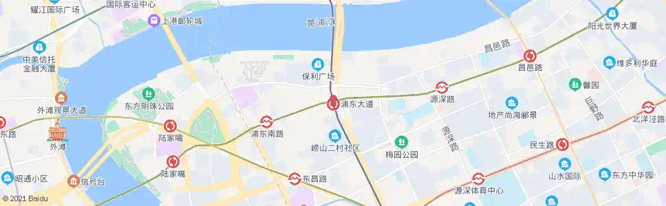 上海浦东大道站_公交站地图_上海公交_妙搜公交查询2025