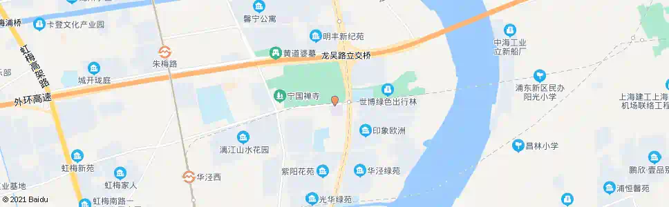 上海龙吟路华泾路(社区中心)_公交站地图_上海公交_妙搜公交查询2025