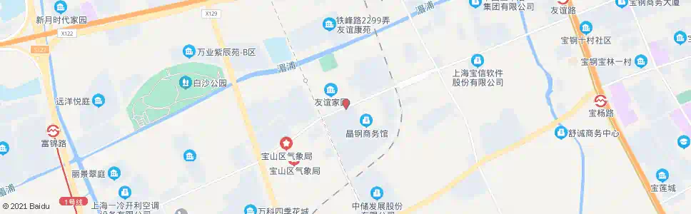 上海友谊路铁山路_公交站地图_上海公交_妙搜公交查询2025