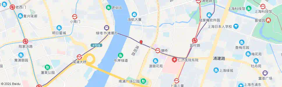 上海茂兴路塘桥新路_公交站地图_上海公交_妙搜公交查询2025