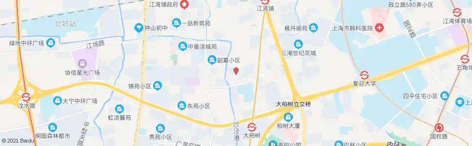 上海江湾医院(场中路新市北路)_公交站地图_上海公交_妙搜公交查询2025