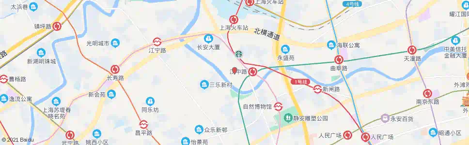 上海长安路恒通路_公交站地图_上海公交_妙搜公交查询2025