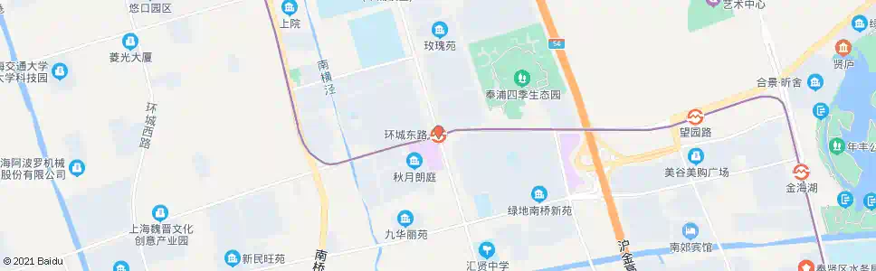 上海环城南路环城东路_公交站地图_上海公交_妙搜公交查询2025
