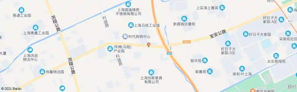 上海宝安公路科福路_公交站地图_上海公交_妙搜公交查询2025