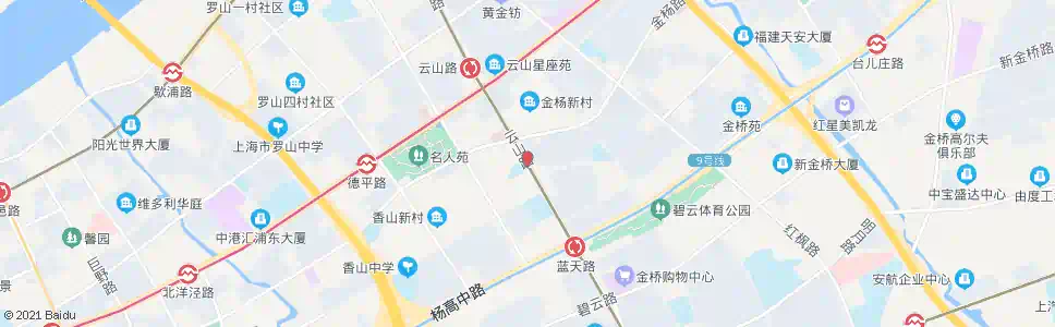 上海灵山路云山路_公交站地图_上海公交_妙搜公交查询2025