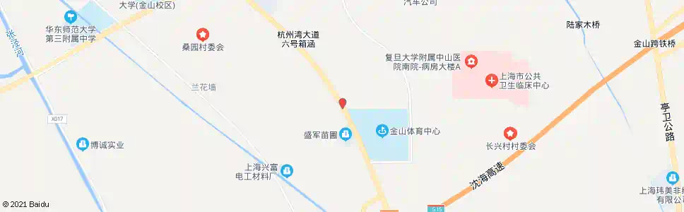 上海松卫南路体育场北环路_公交站地图_上海公交_妙搜公交查询2025