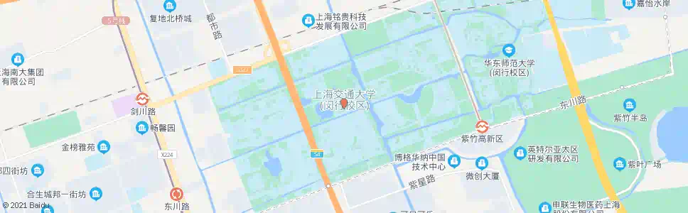 上海交大东校区(沧源路)_公交站地图_上海公交_妙搜公交查询2025