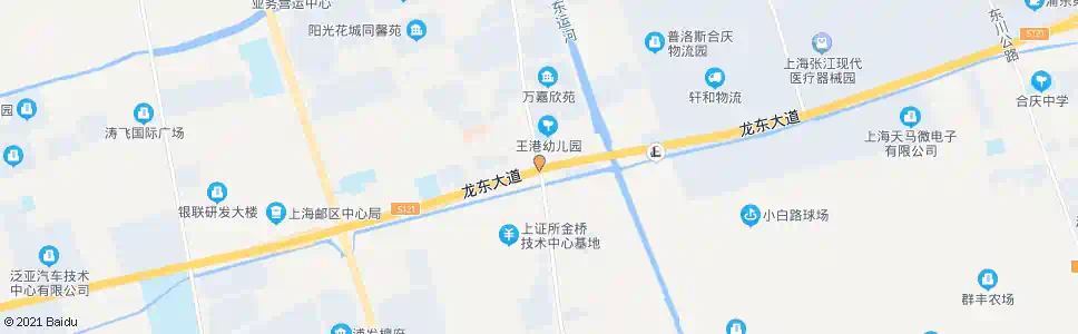 上海川沙路龙东大道(王港)_公交站地图_上海公交_妙搜公交查询2025