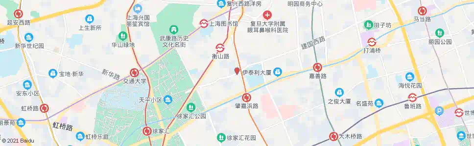 上海建国西路乌鲁木齐南路_公交站地图_上海公交_妙搜公交查询2025