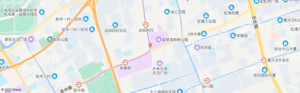 上海虹井路_公交站地图_上海公交_妙搜公交查询2025