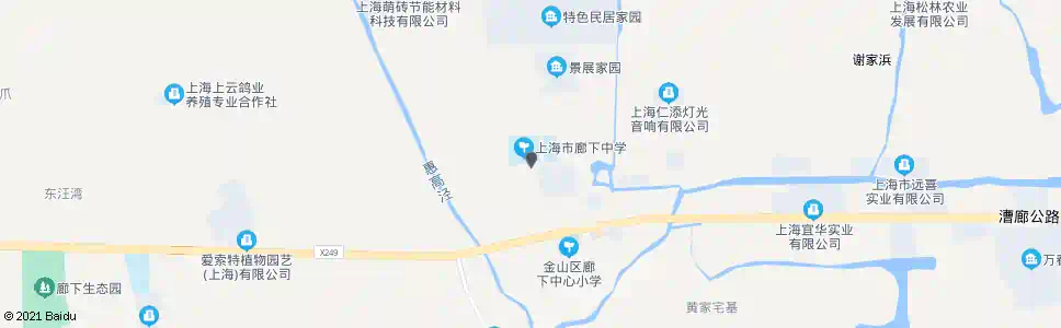 上海廊下中学_公交站地图_上海公交_妙搜公交查询2025