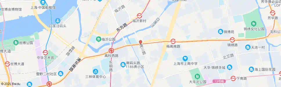 上海高科西路浦三路_公交站地图_上海公交_妙搜公交查询2025