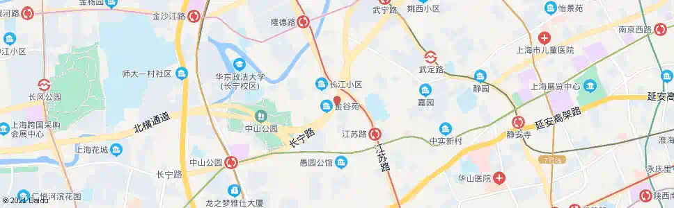 上海长宁路江苏路_公交站地图_上海公交_妙搜公交查询2025