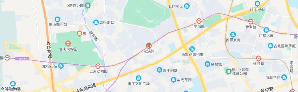 上海龙溪路站_公交站地图_上海公交_妙搜公交查询2025