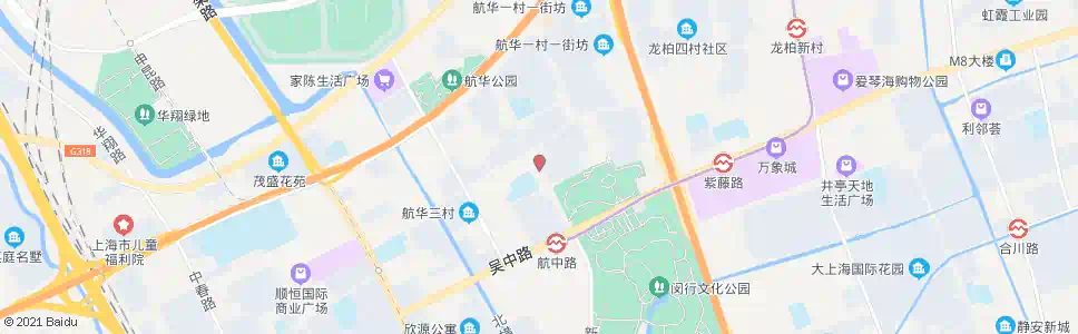 上海航华四村(招呼站)_公交站地图_上海公交_妙搜公交查询2025