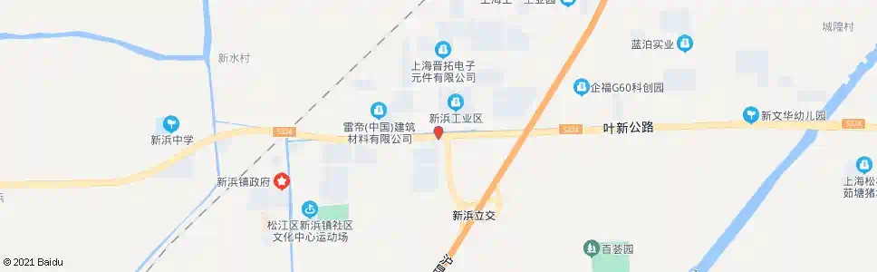 上海新工路叶新公路_公交站地图_上海公交_妙搜公交查询2025