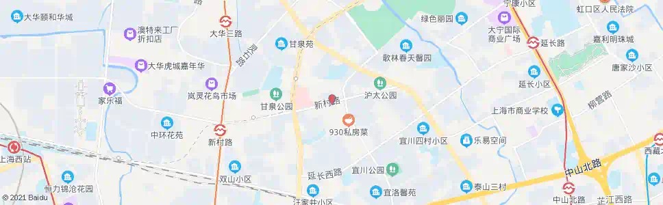 上海新村路子长路_公交站地图_上海公交_妙搜公交查询2025